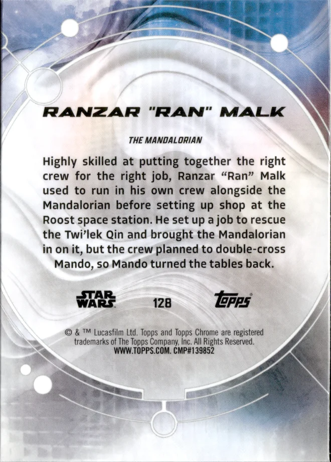 Ranzar "Ran" Malk card back