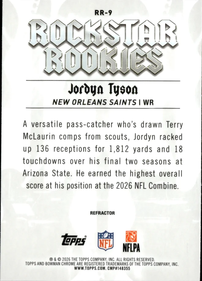 Jordyn Tyson card back