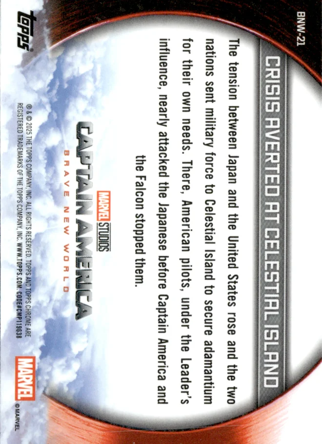 Captain America card back