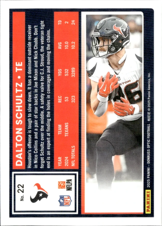 Dalton Schultz card back