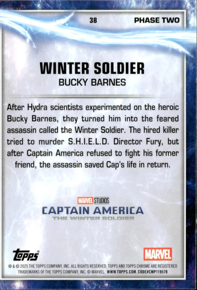 Bucky Barnes card back