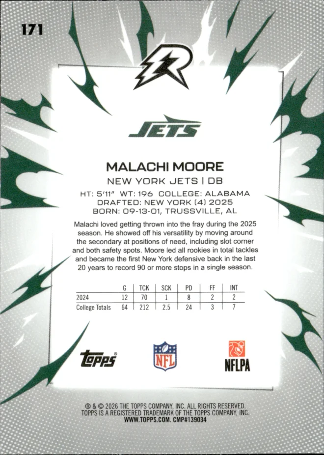 Malachi Moore card back
