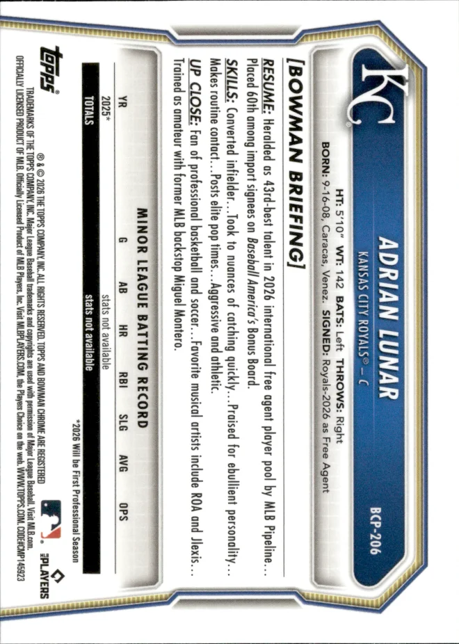 Adrian Lunar card back