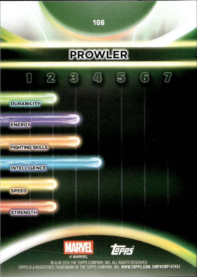 Prowler card back
