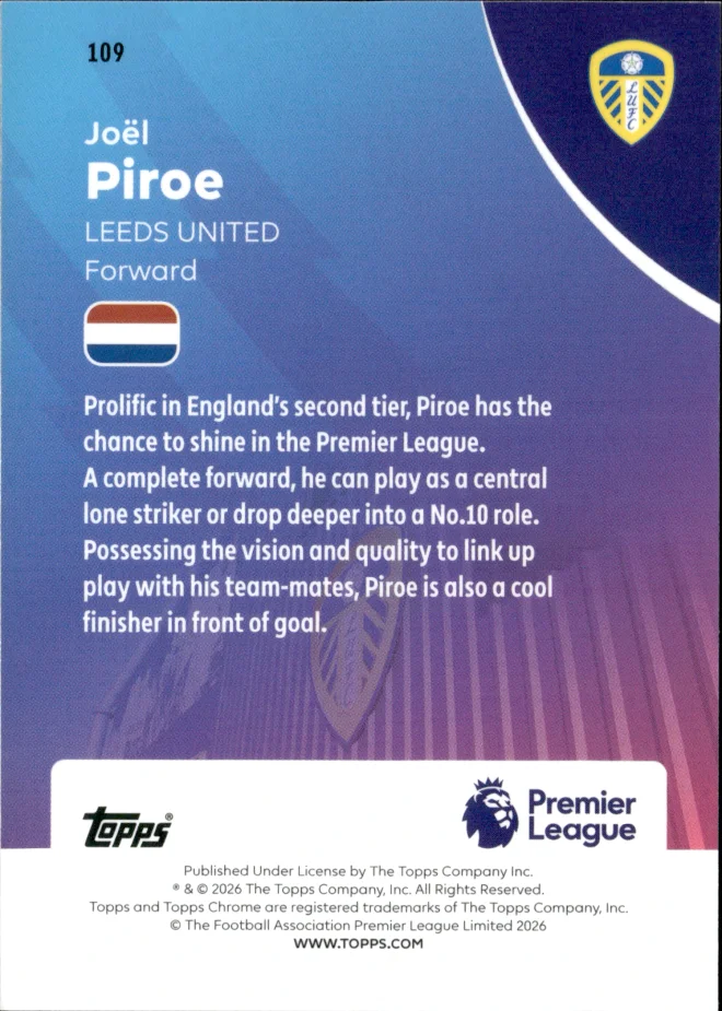 Joël Piroe card back