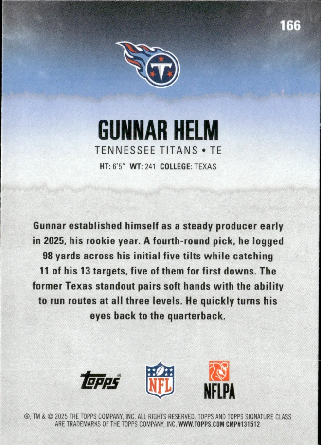 Gunnar Helm card back