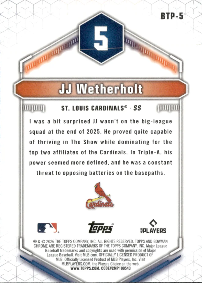JJ Wetherholt card back