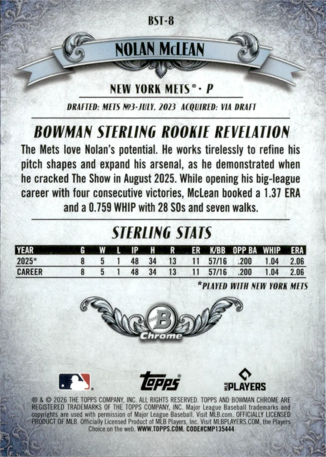 Nolan McLean card back