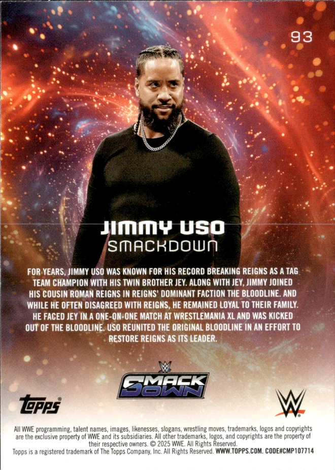 Jimmy Uso card back