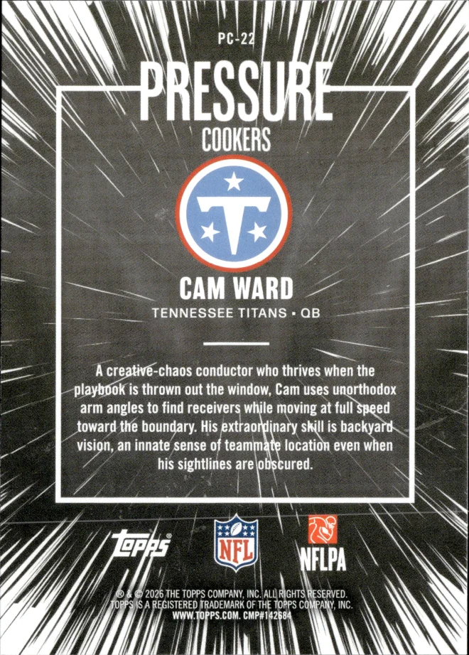Cam Ward card back