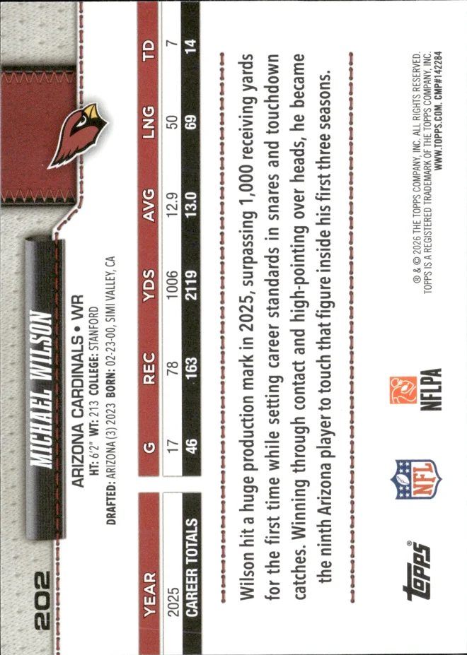 Michael Wilson card back