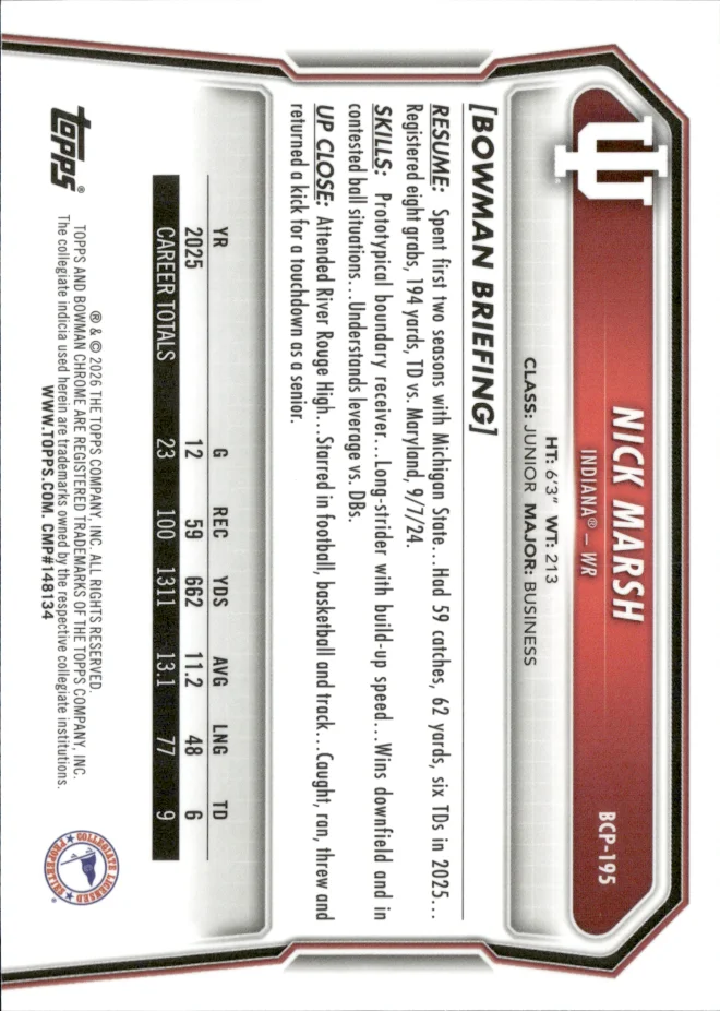 Nick Marsh card back