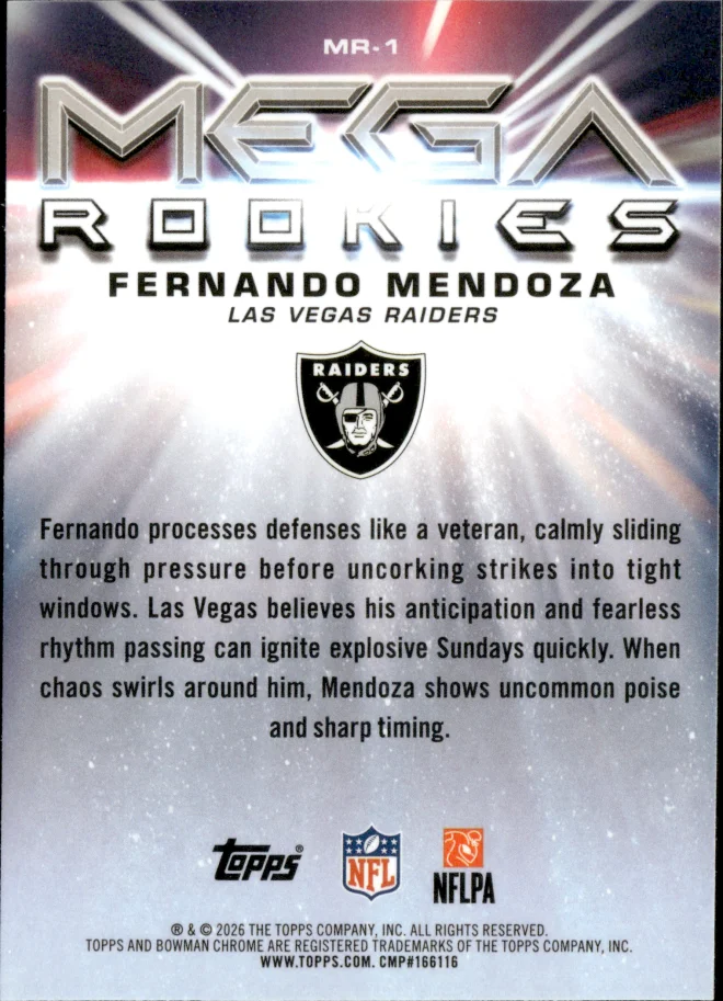Fernando Mendoza card back