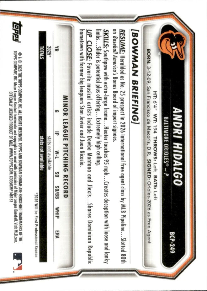 Andri Hidalgo card back