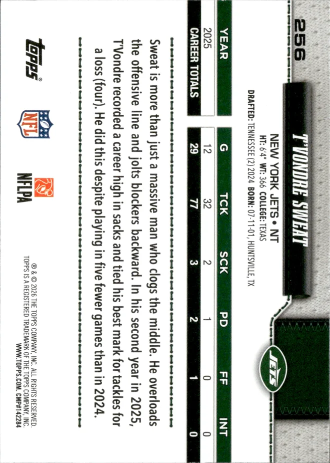 T'Vondre Sweat card back