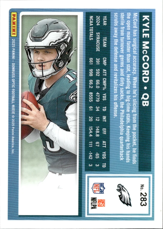 Kyle McCord card back