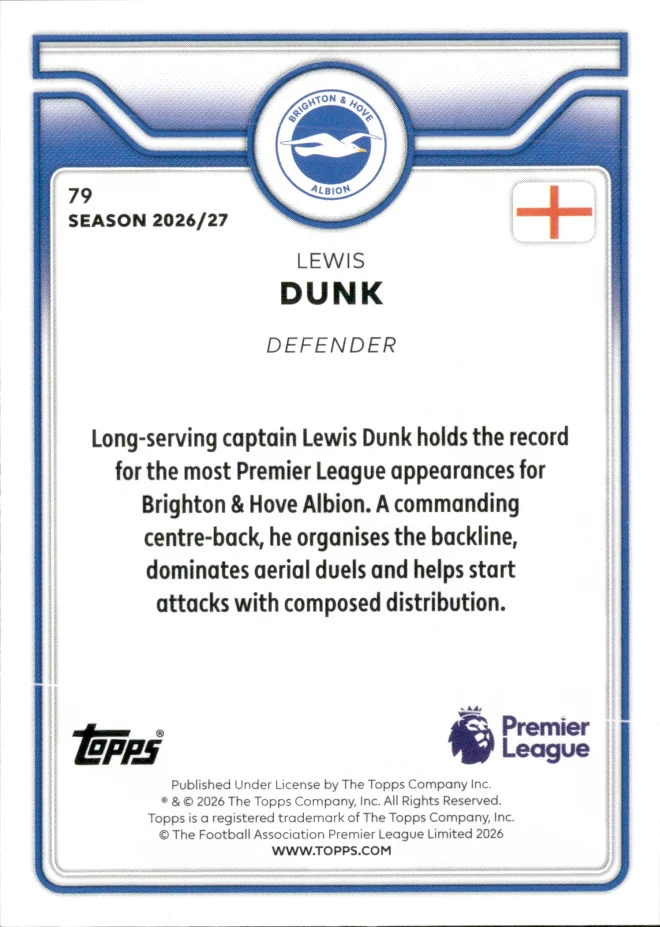 Lewis Dunk card back