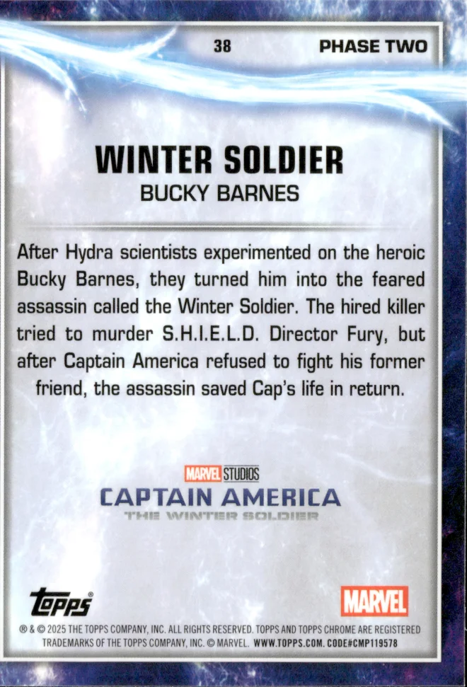 Bucky Barnes card back