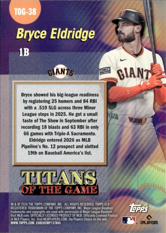 Bryce Eldridge card back