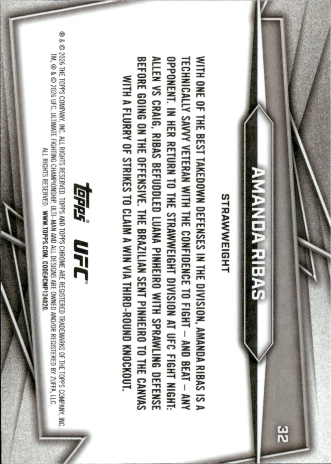 Amanda Ribas card back