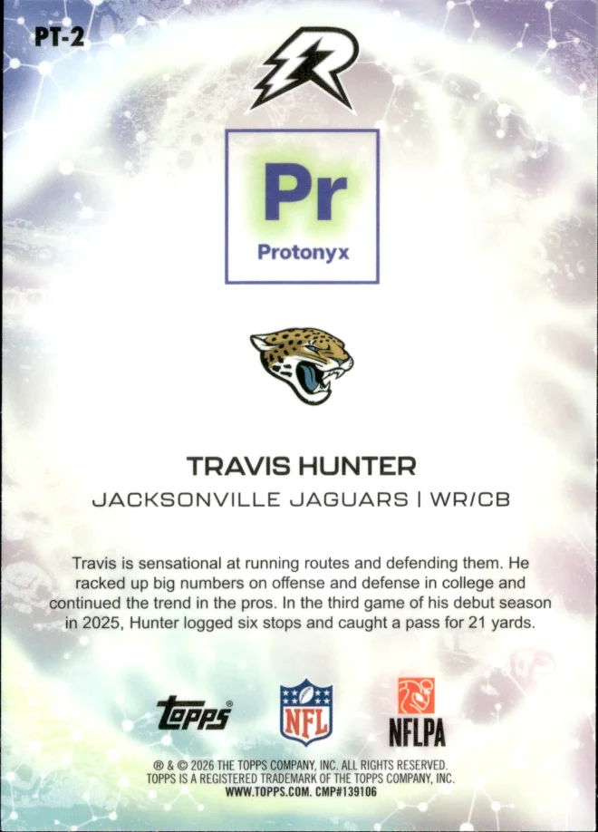 Travis Hunter card back