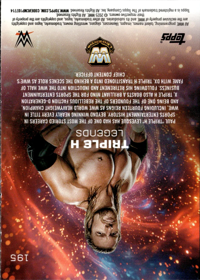 Triple H card back