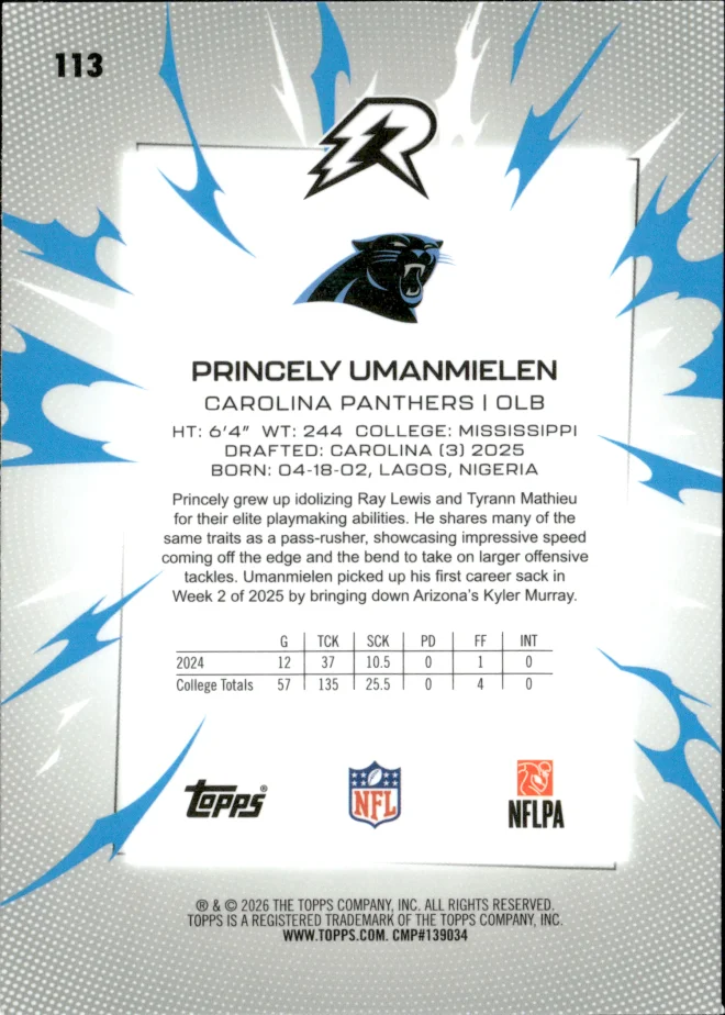 Princely Umanmielen card back