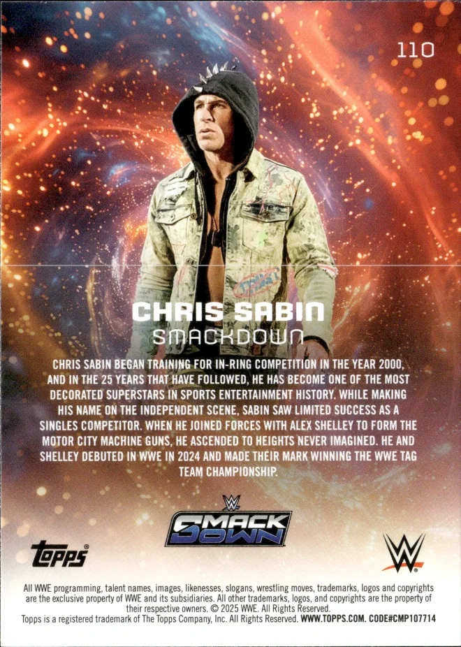 Chris Sabin card back