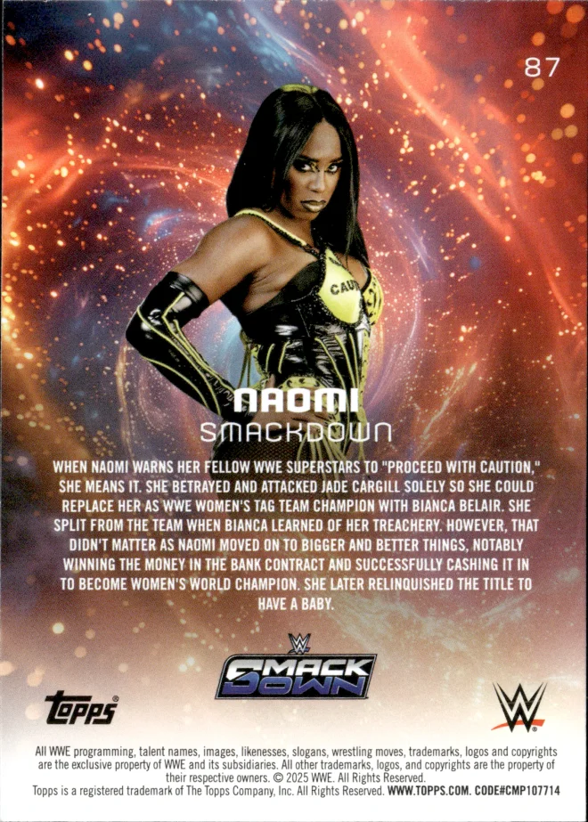 Naomi card back