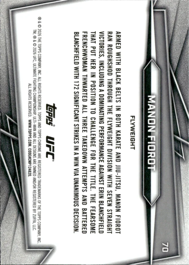 Manon Fiorot card back