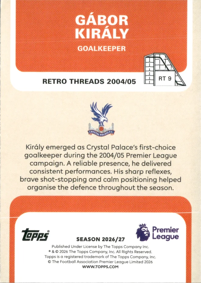 Gábor Király card back