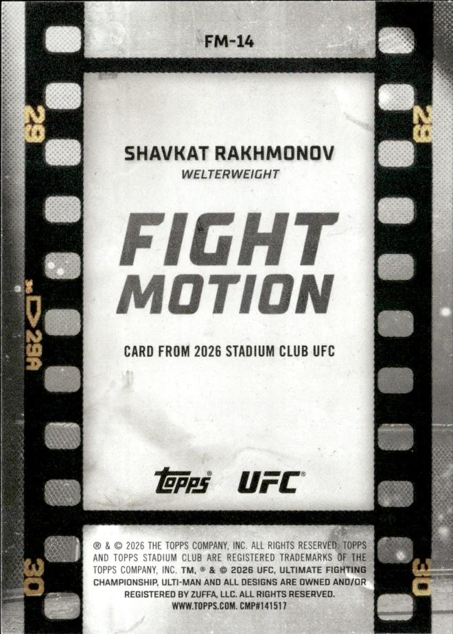 Shavkat Rakhmonov card back