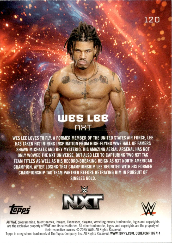 Wes Lee card back