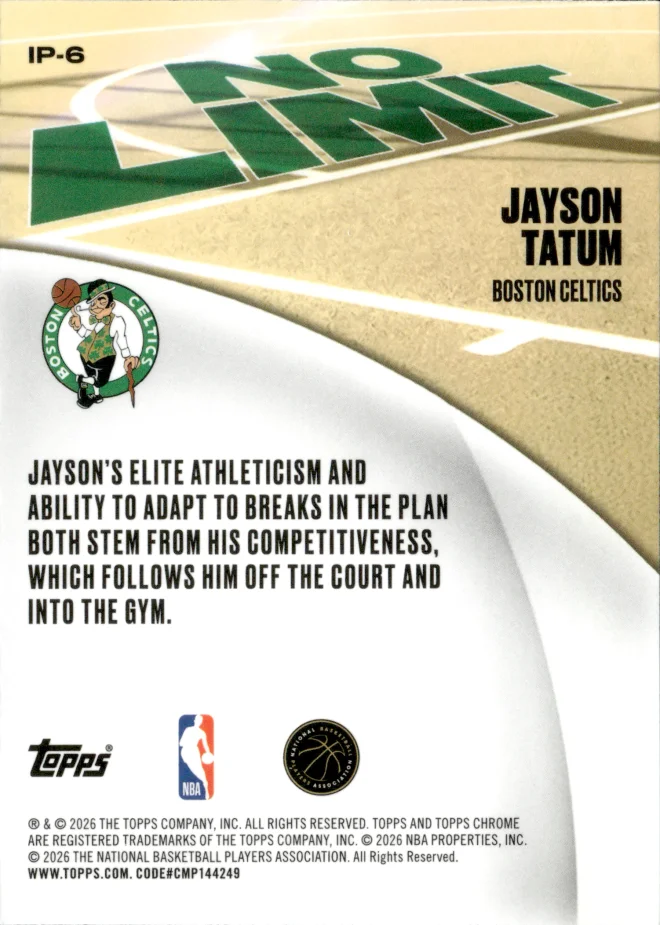 Jayson Tatum card back