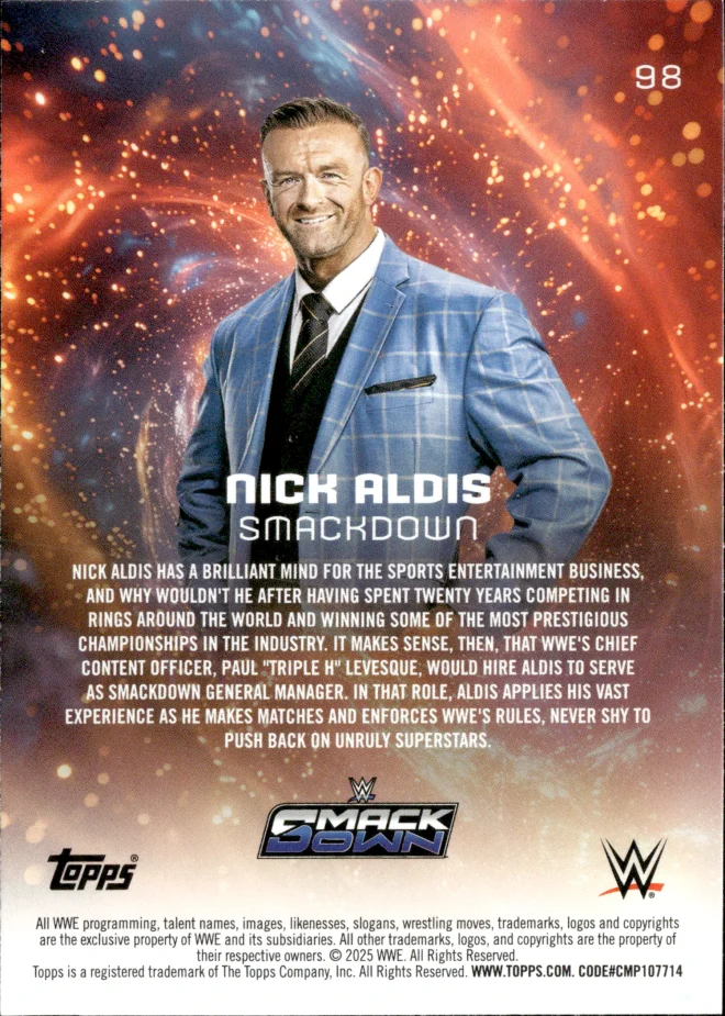 Nick Aldis card back