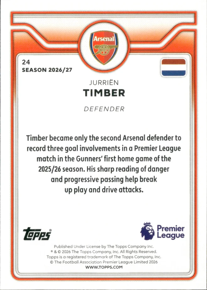 Jurriën Timber card back