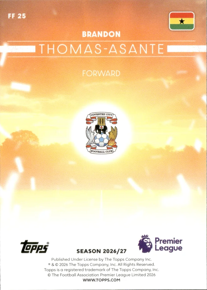Brandon Thomas-Asante card back