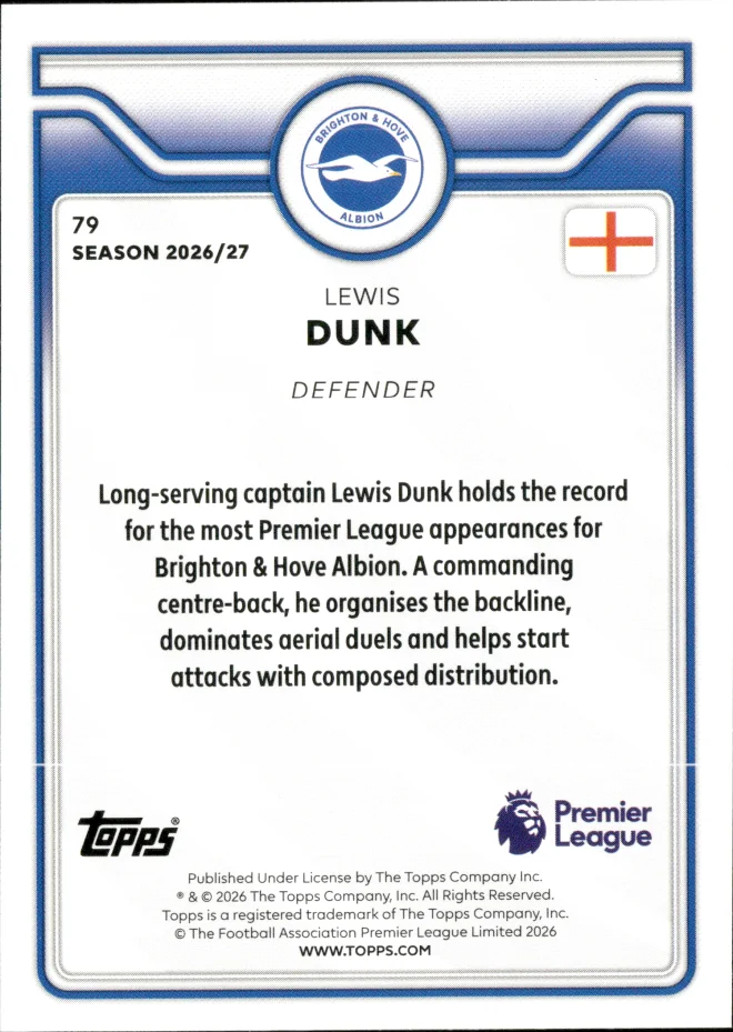 Lewis Dunk card back