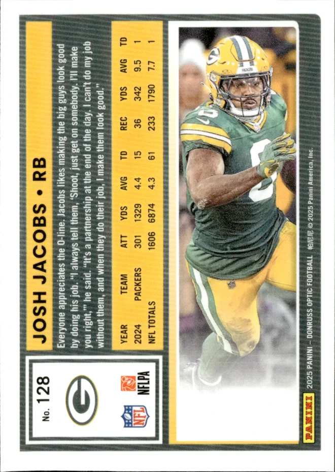 Josh Jacobs card back