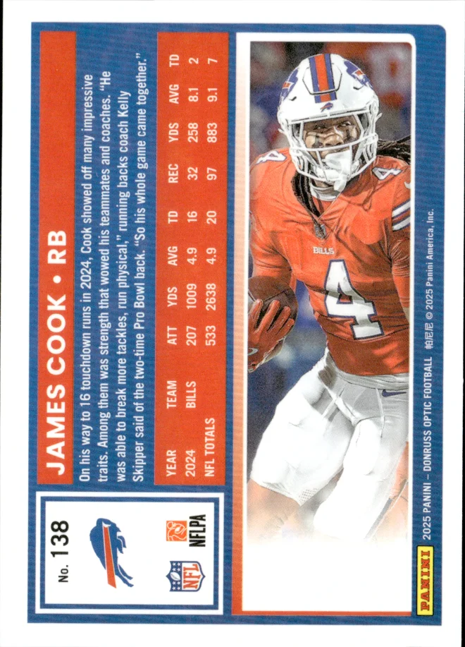 James Cook card back