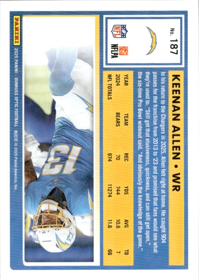 Keenan Allen card back