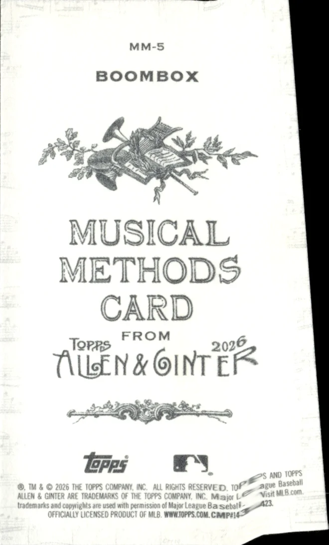 Card 5 card back