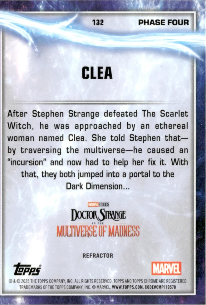 Clea card back