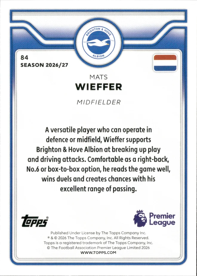 Mats Wieffer card back