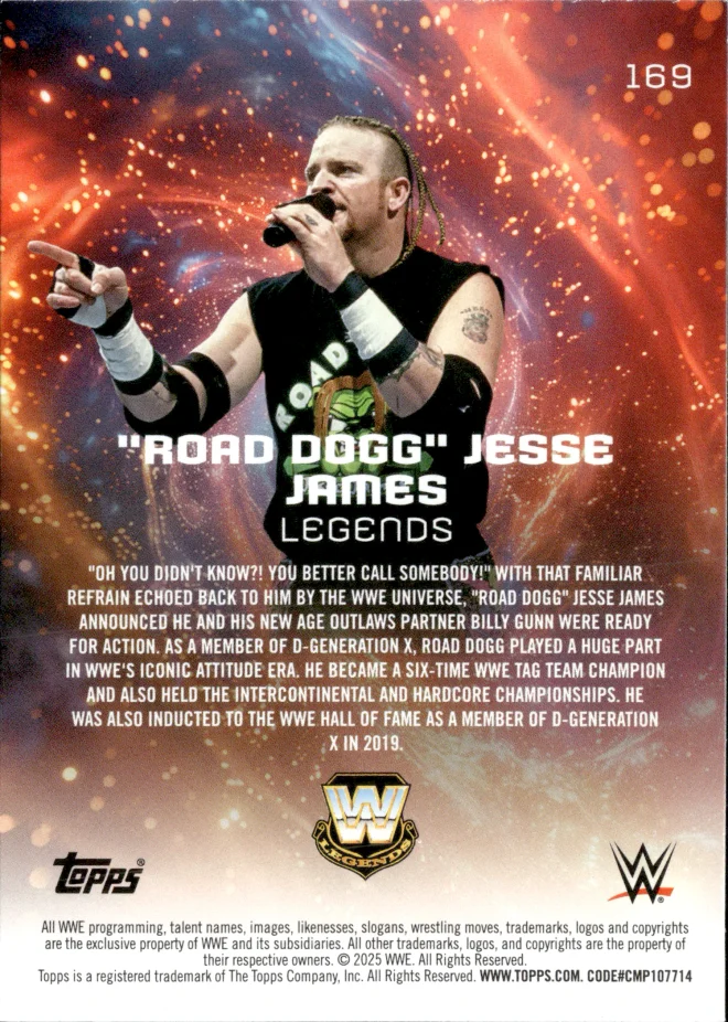 "Road Dogg" Jesse James card back