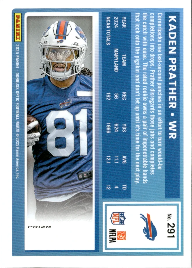 Kaden Prather card back