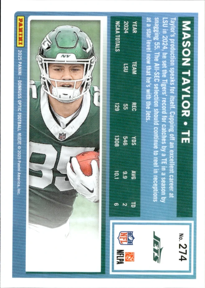 Mason Taylor card back