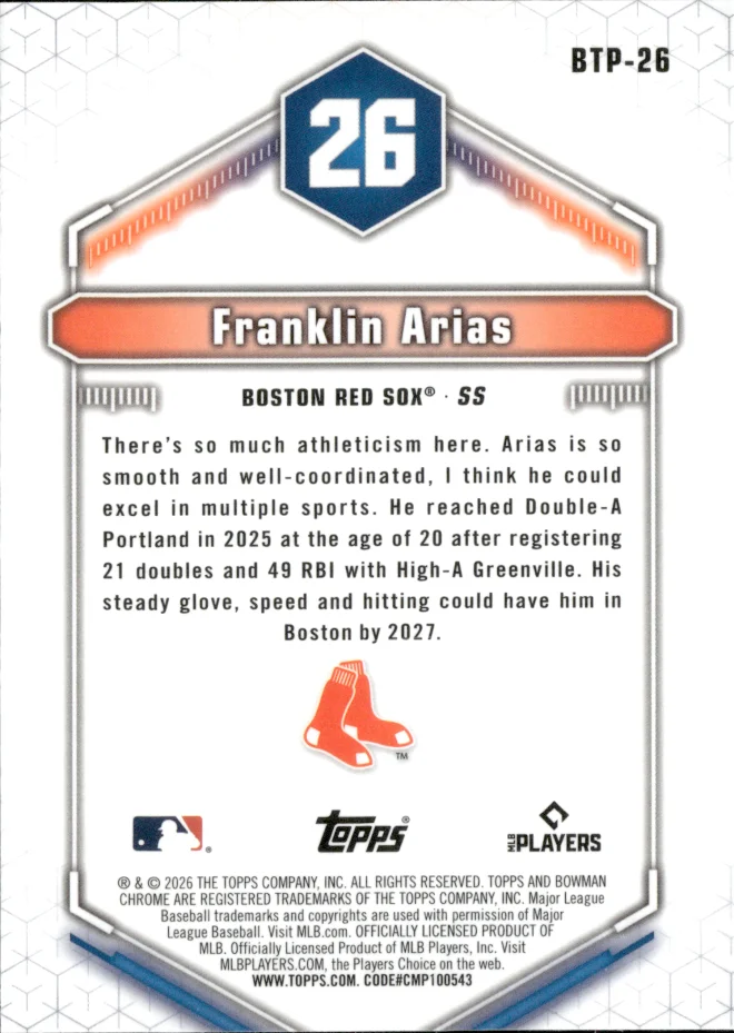 Franklin Arias card back