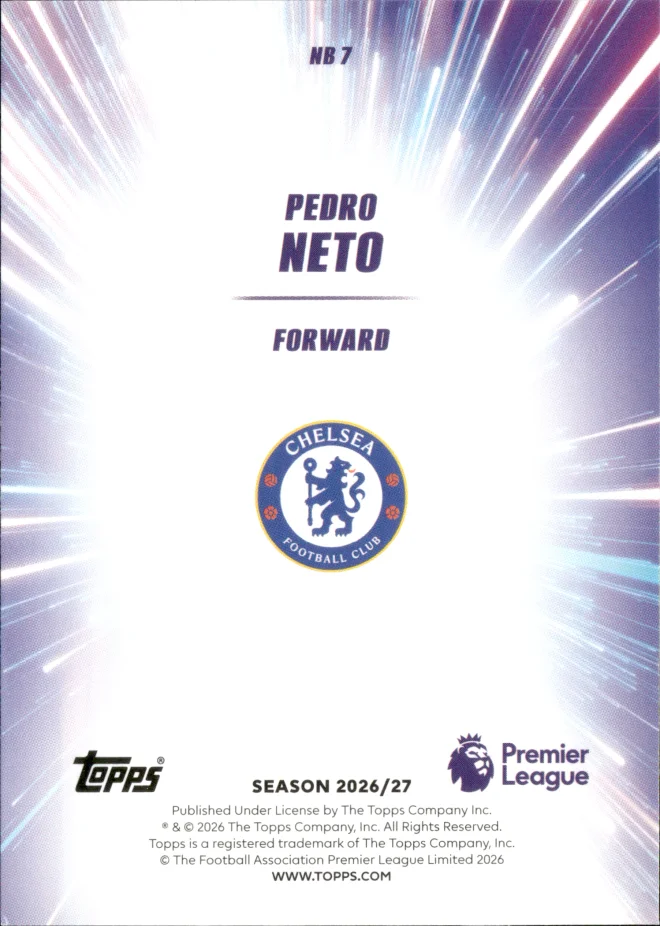 Pedro Neto card back