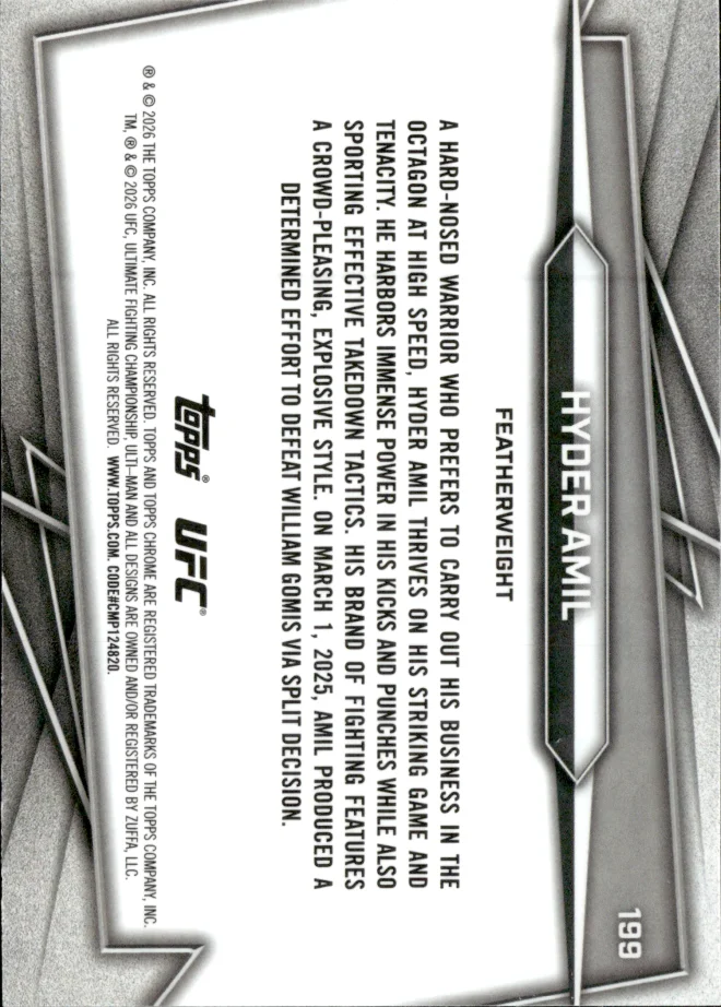 Hyder Amil card back